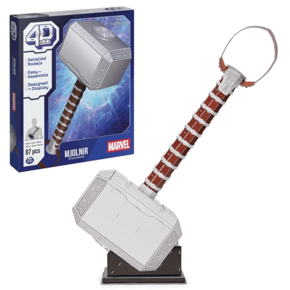 Marvel Mjolnir Thor Hammer 3D Puzzle Model Kit